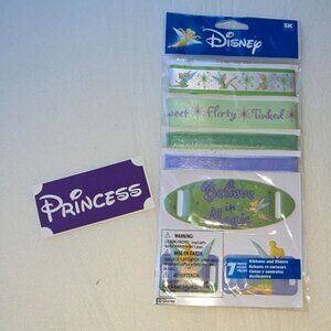 Disney Ribbons Sliders Princess Sticker Travel Scrapbooking Arts and Crafts